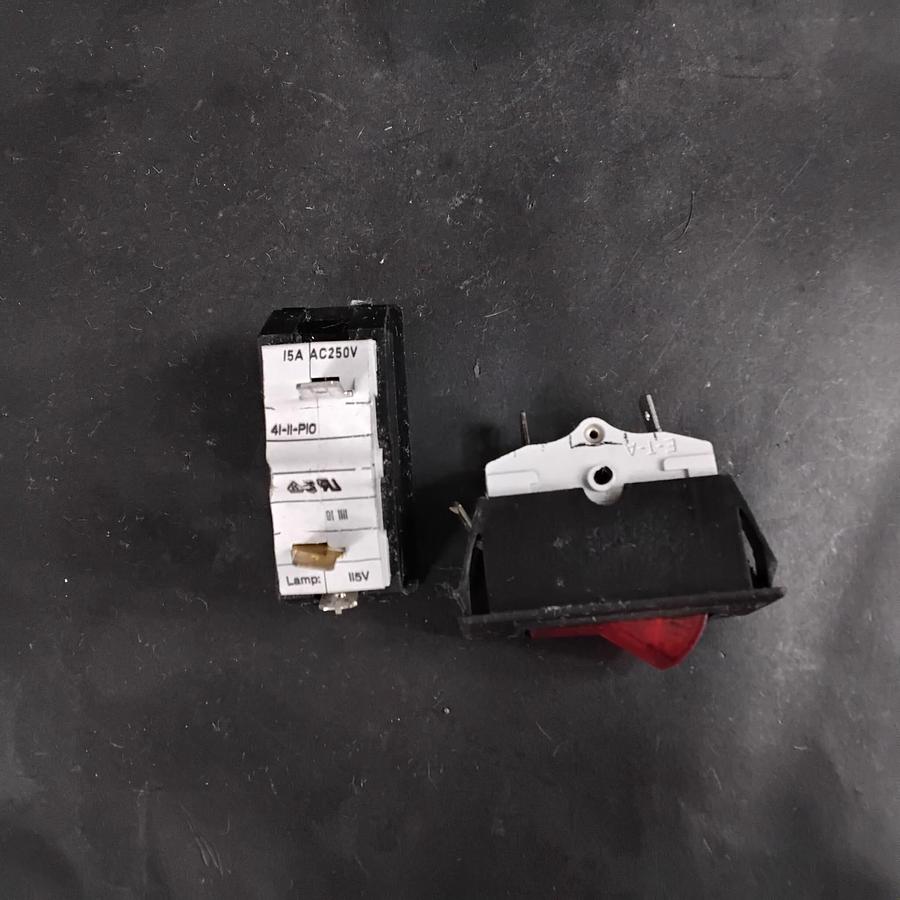 Used E-T-A 41-11-P10 CIRCUIT BREAKER ROCKER SWITCH - GROUP OF 2 ($38 OBO)