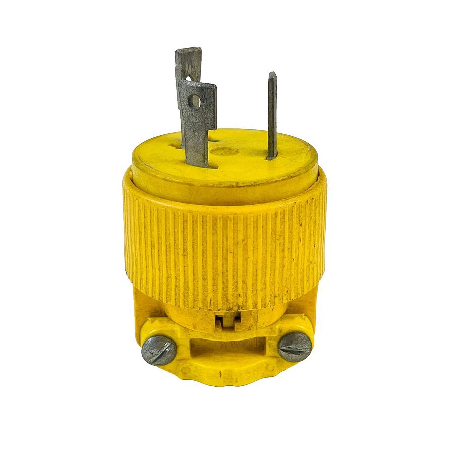 Used PASS & SEYMOUR L630P TWIST LOCK MALE PLUG 30A 250V REFURBISHED EXCELLENT