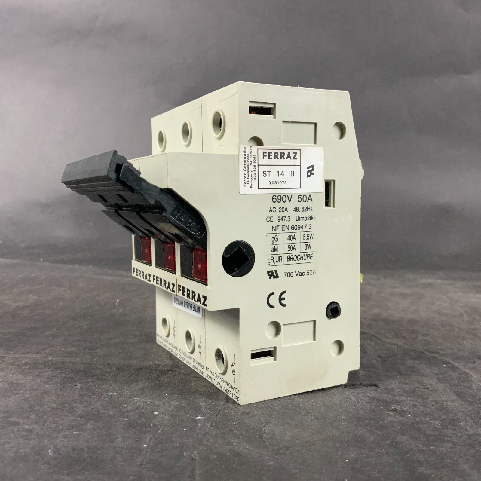 Used FERRAZ SHAWMUT ST-14-III FUSE HOLDER ($35 OBO)