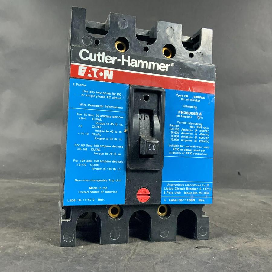 Used CUTLER HAMMER FH36006A CIRCUIT BREAKER ($125 OBO)