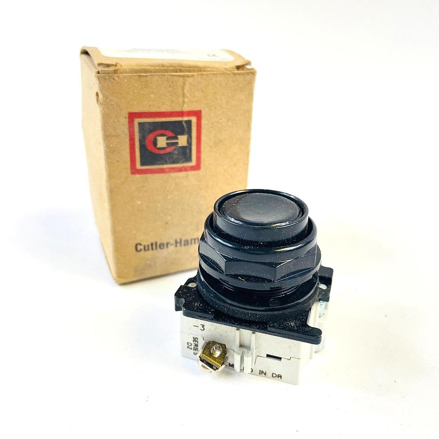 Used CUTLER HAMMER E34PB1-53K3X SER A1 PUSHBUTTON OPERATE 1 N.O. CONTACT BLOCK NEMA