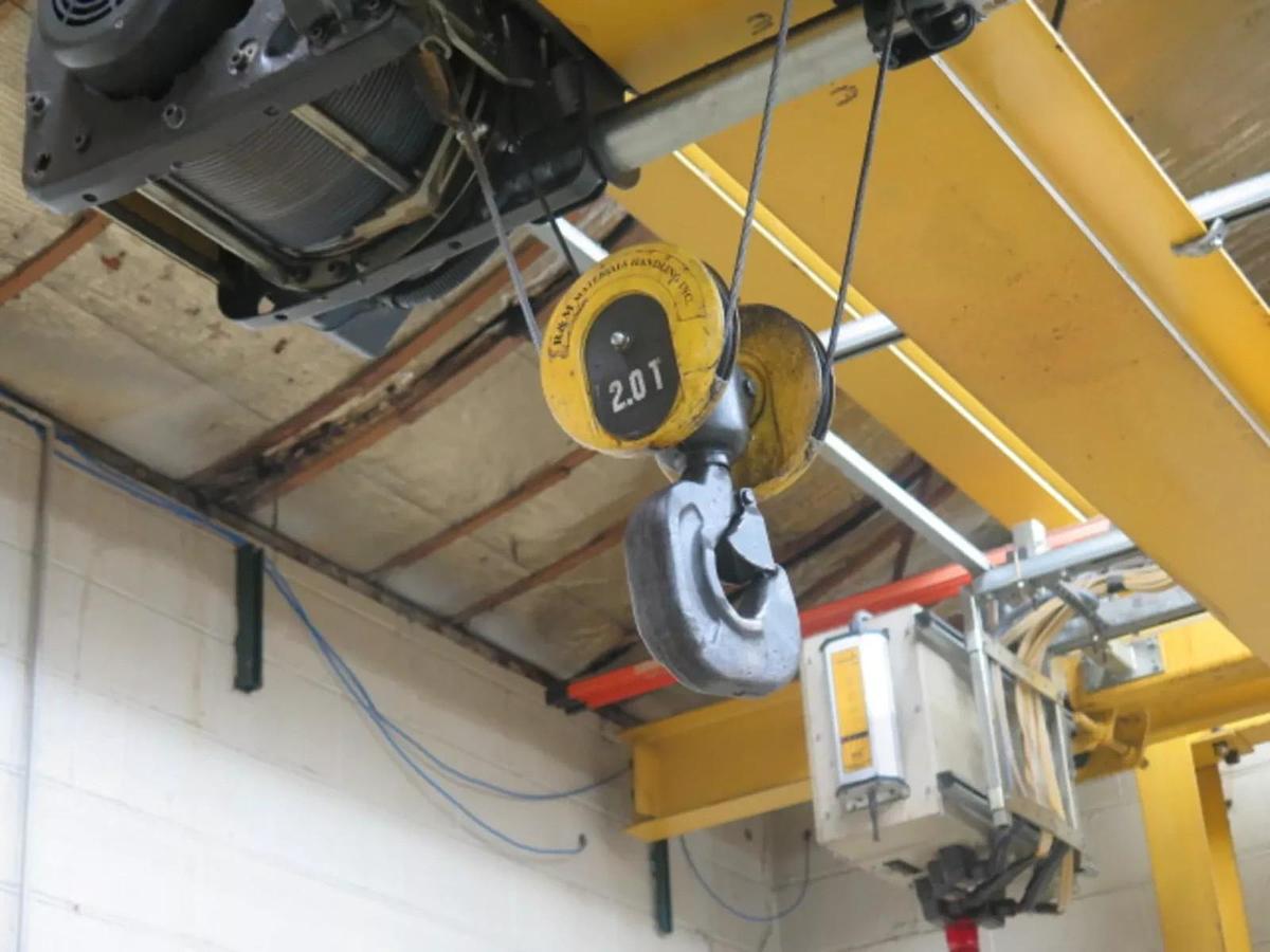 Used 2 Ton Capacity, Overhead Bridge Crane, 19'W x 44'L x 15'T, Motorized System