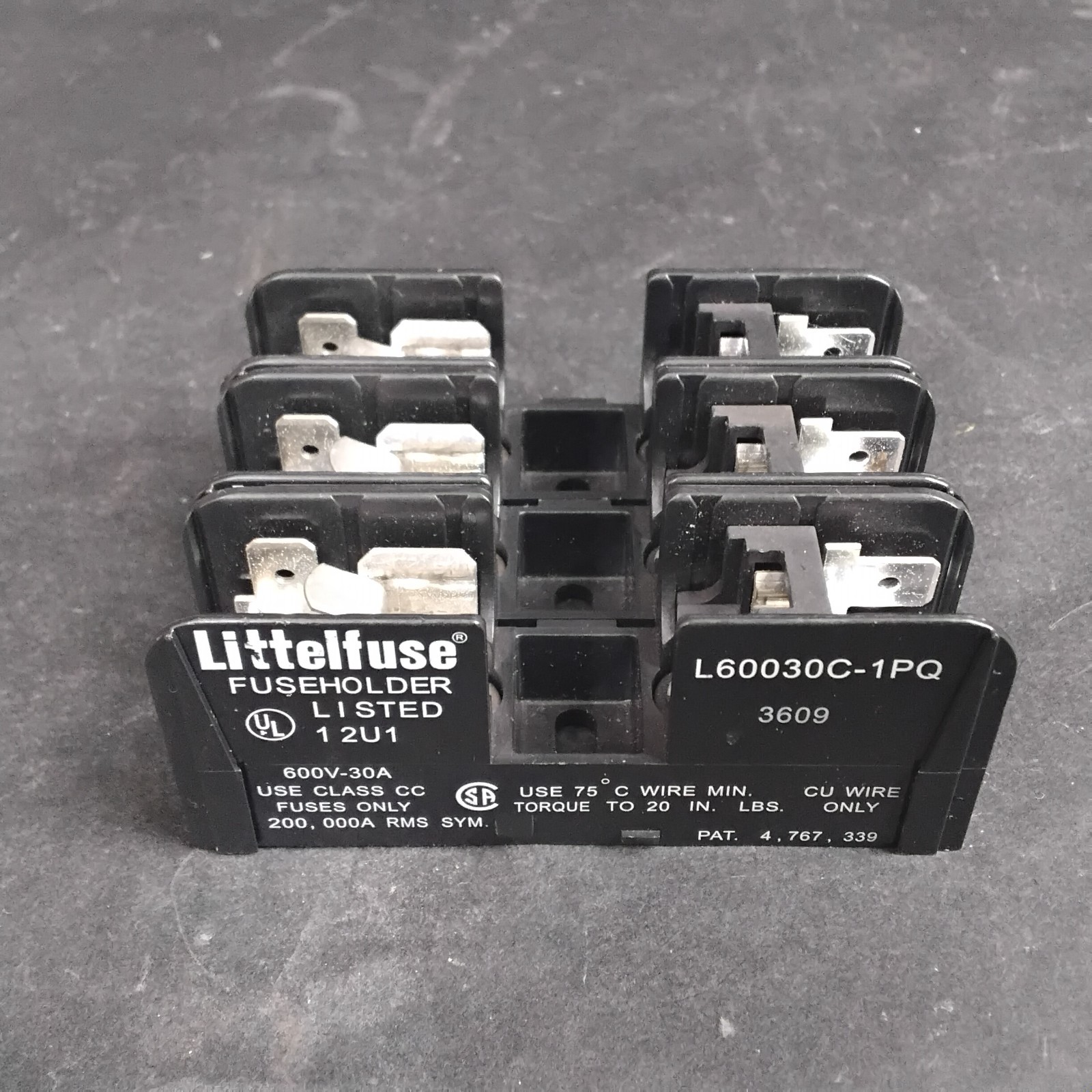 Used LITTELFUSE L60030C-1PQ FUSE BLOCK ($10 OBO)