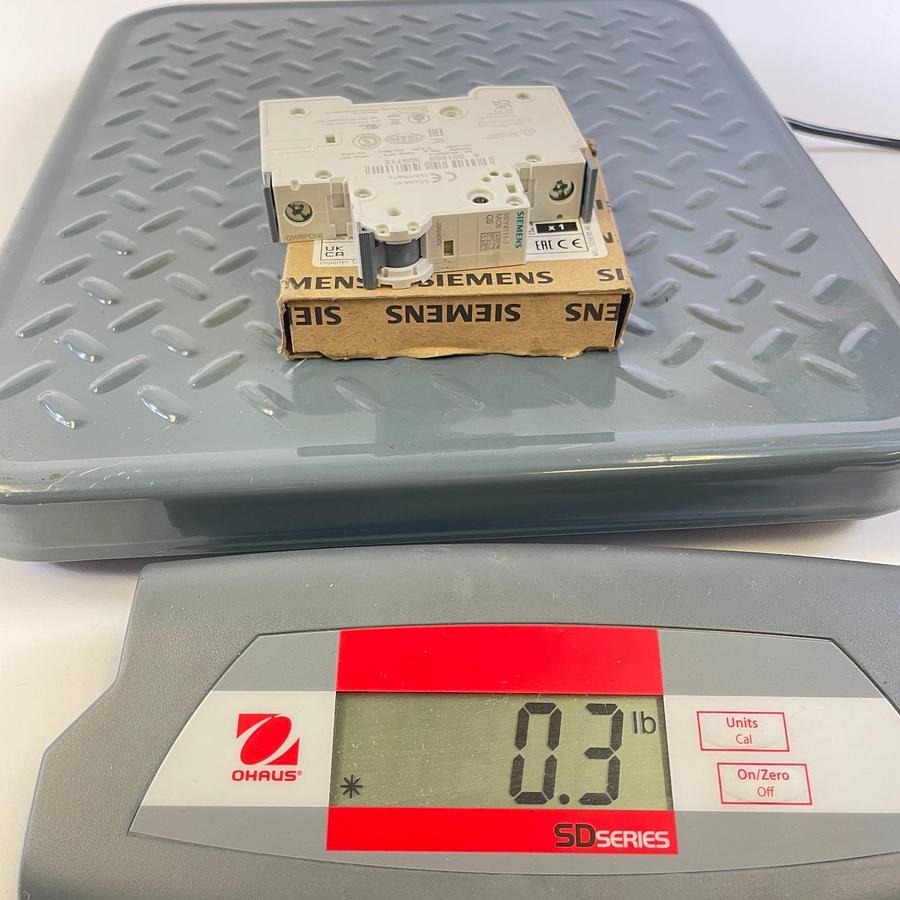 Used SIEMENS 5SY4111-7 MINIATURE CIRCUIT BREAKER 1P 11A 230/400VAC TYPE B DIN RAIL