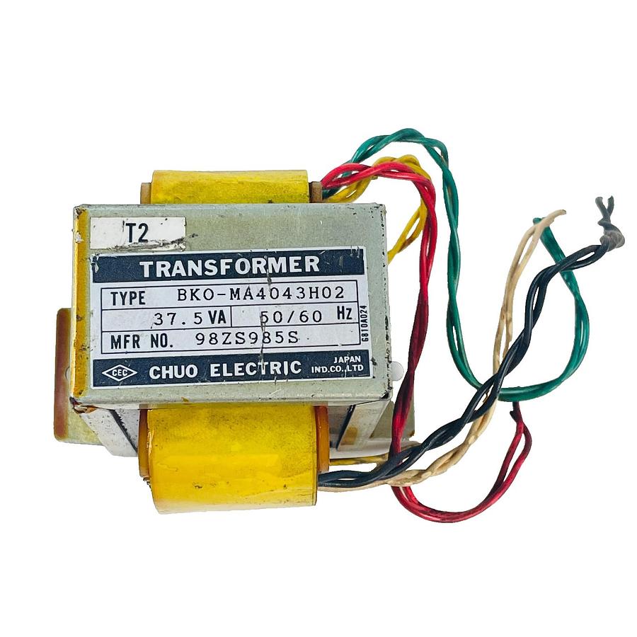 Used CHUO ELECTRIC BK0-MA4043H02 98ZS985S CONTROL TRANSFORMER 37.5VA 50/60HZ JAPAN