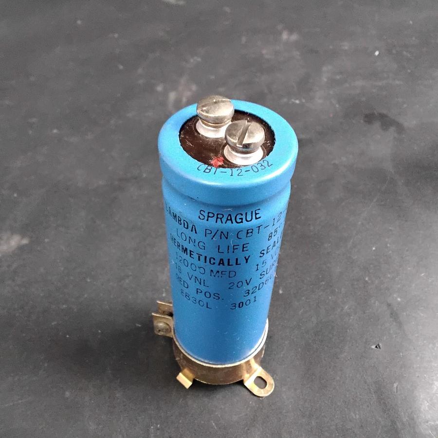 Used SPRAGUE LAMBDA CBT-12-032 ELECTROLYTIC CAPACITOR ($8 OBO)