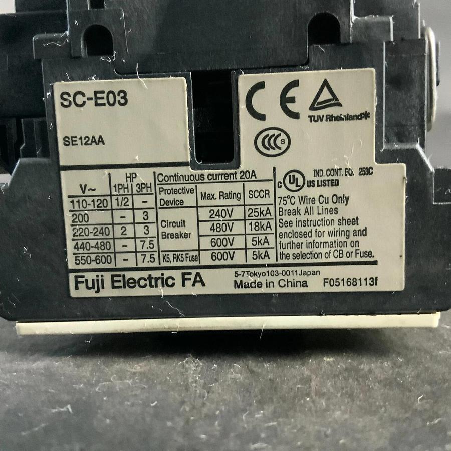 Used FUJI ELECTRIC SC-E03 CONTACTOR ($30 OBO)