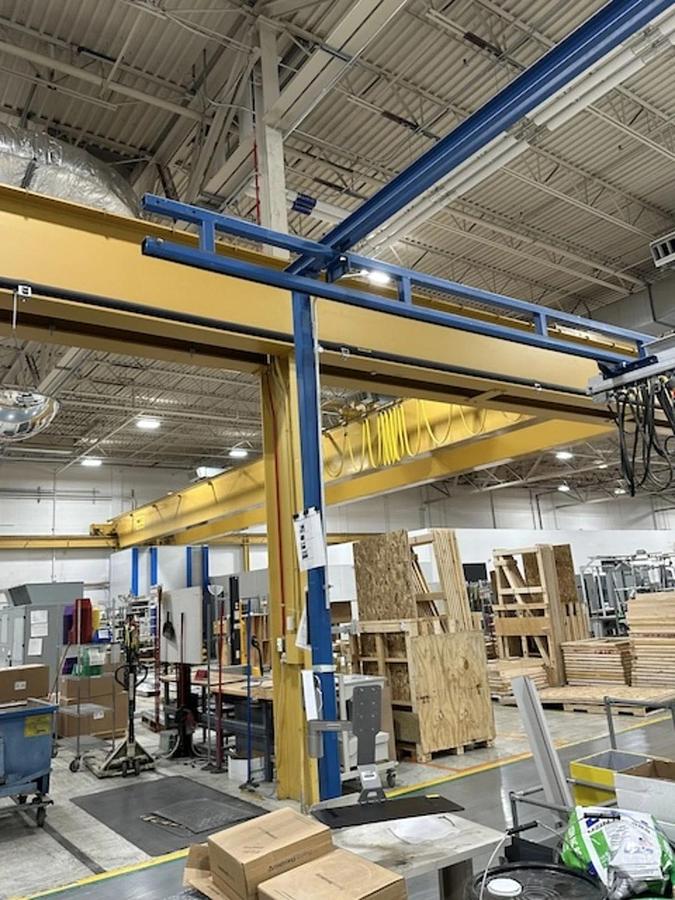 Used Bridge Crane-Gorbel 250lb CAP-20'-7" L x 16'-4 1/2" W x 11'-5 1/2" H ($7,800OBO)