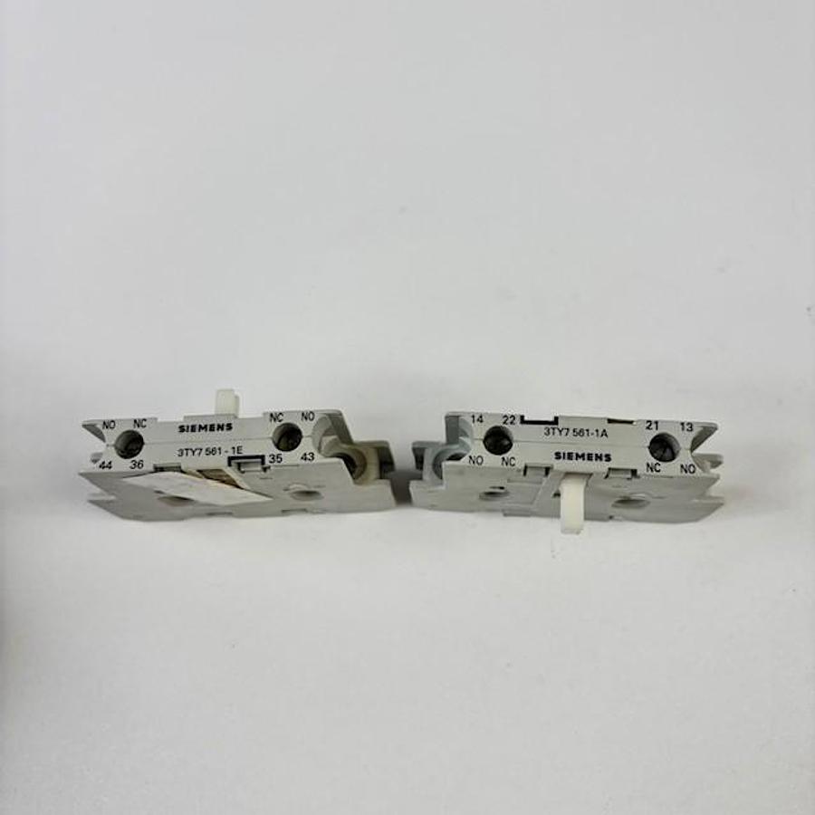Used SIEMENS 3TY561-1A AUXILIARY CONTACT 2PCS