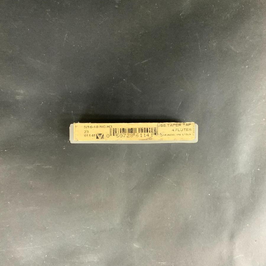 Used GREENFIELD GTD 61141 5/16-18 NC H3 4-FLUTE HSS TAPER HAND TAP ($14 OBO)