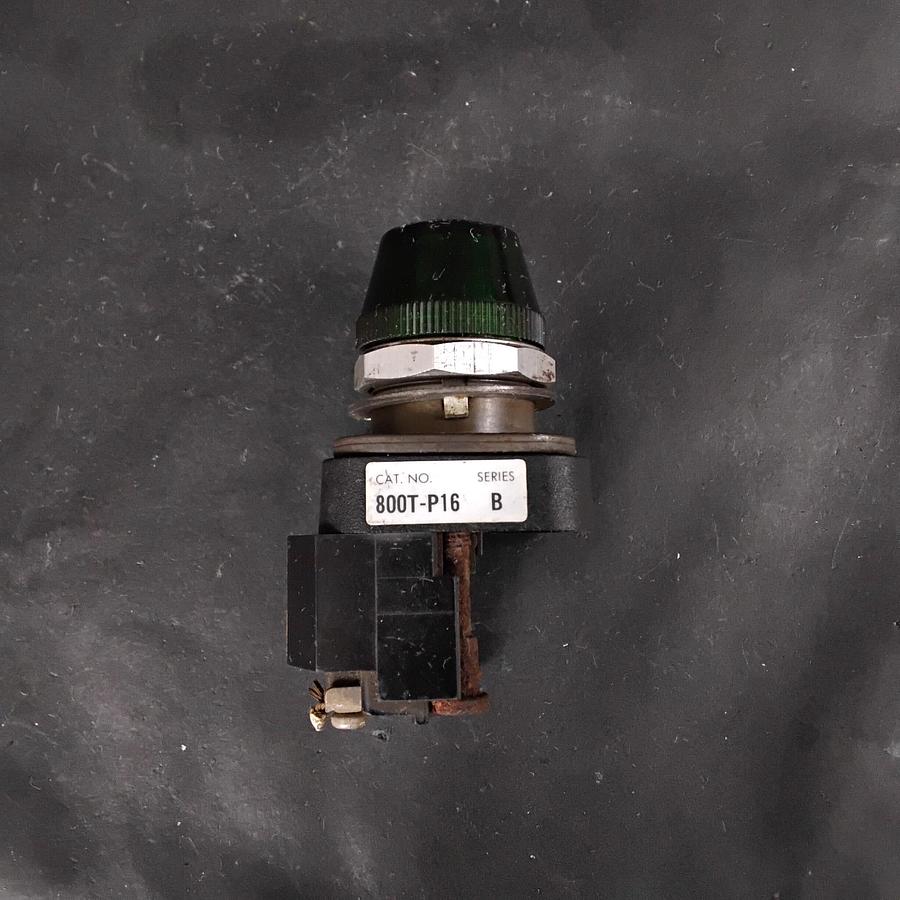 Used ALLEN BRADLEY 800T-P16 GREEN PILOT LIGHT SERIES B ($15 OBO)