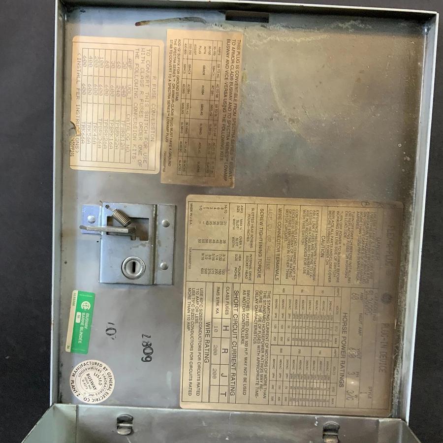 Used GE SL362RG BUSWAYS PLUG ($450 OBO)