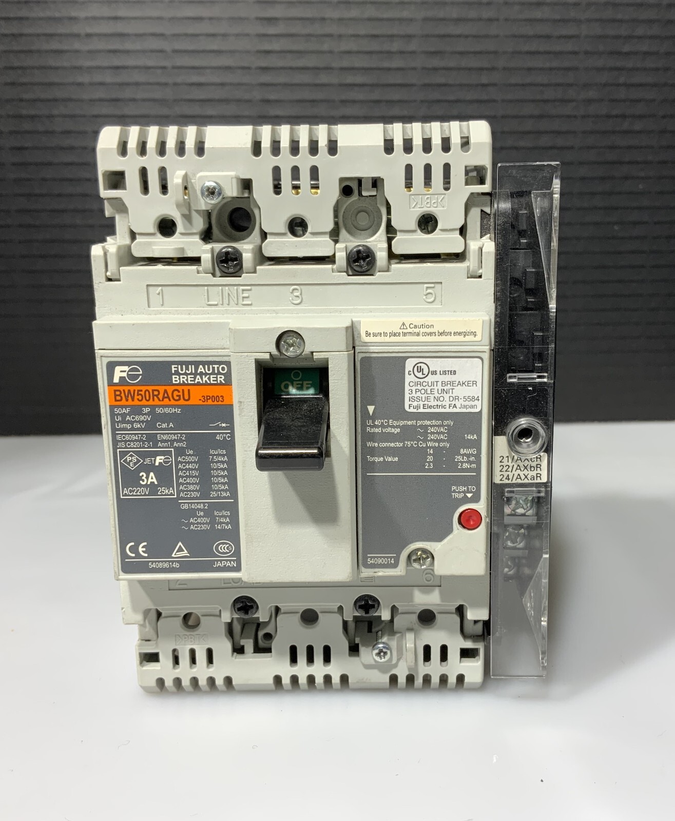 Used FUJI BW50RAGU-3P003 AUTO BREAKER