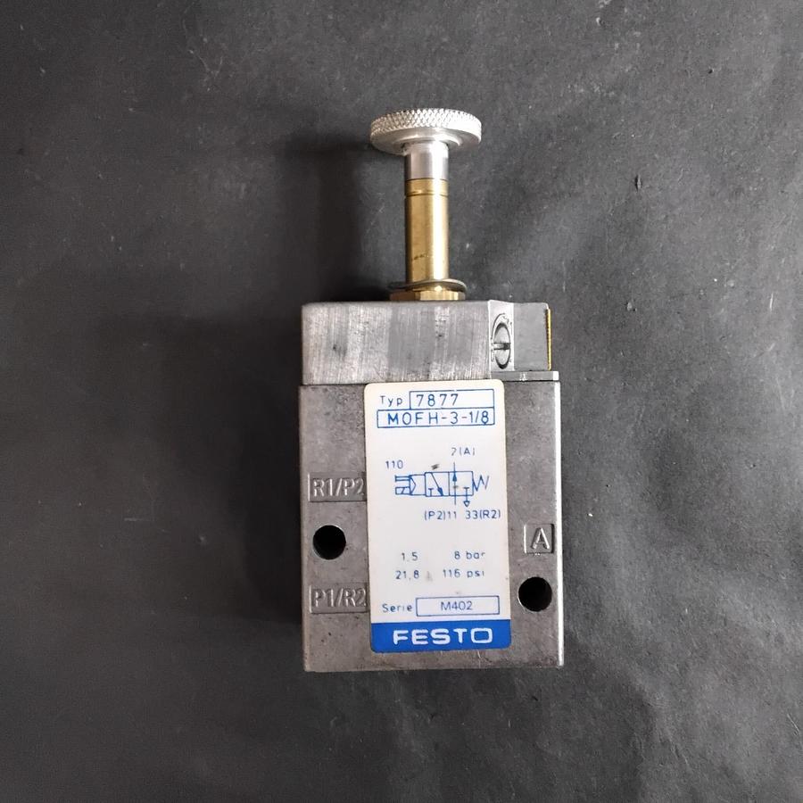 Used FESTO MOFH-3-1/8 7877 SOLENOID VALVE ($35 OBO)