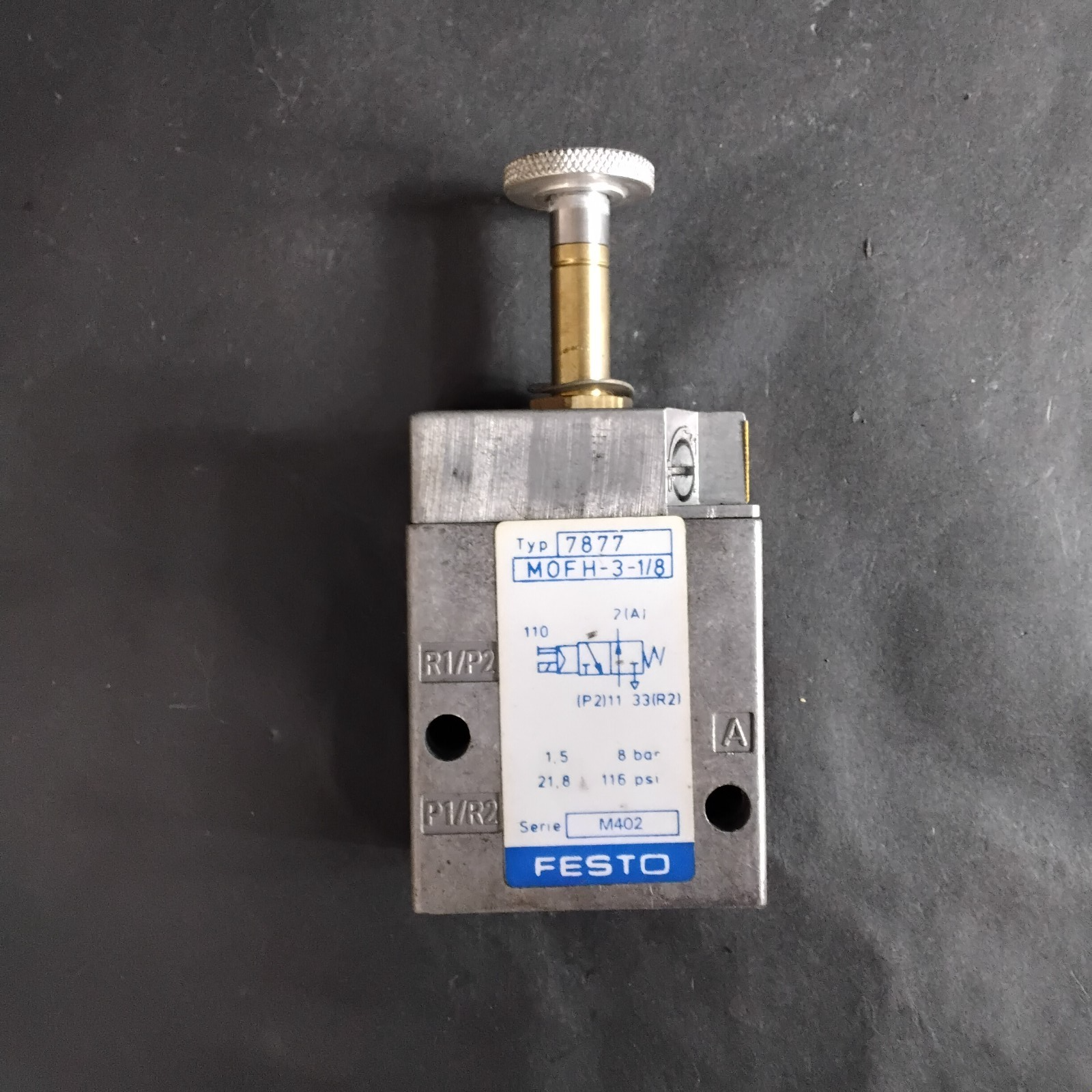 Used FESTO MOFH-3-1/8  7877 SOLENOID VALVE ($35 OBO)