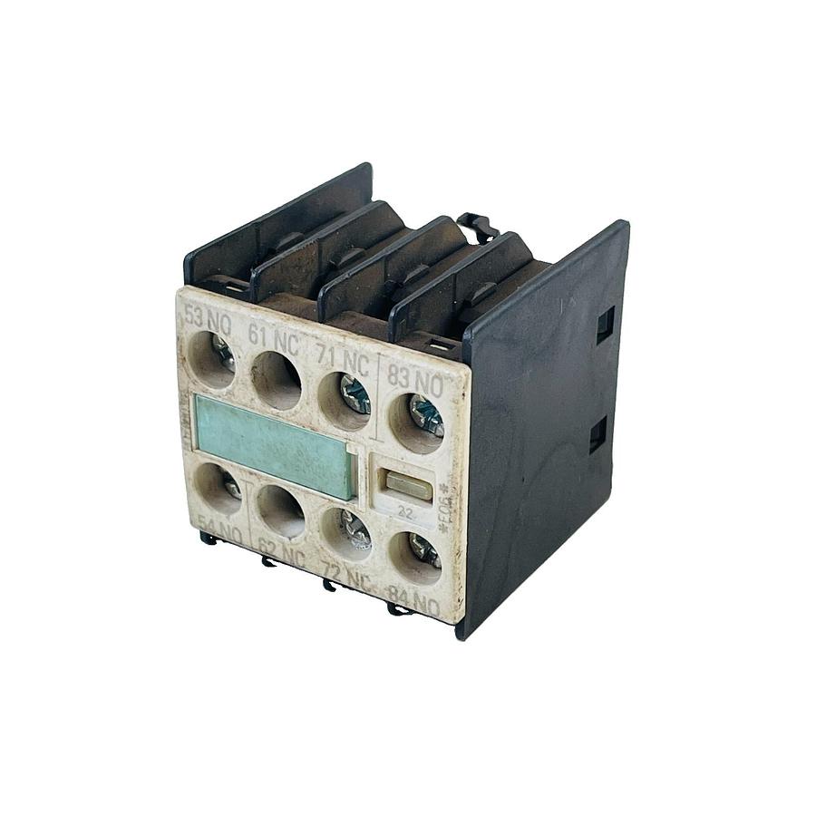 Used SIEMENS 3RH1911-1FA22 AUXILIARY CONTACT BLOCK 2NO 2NC SCREW TERMINAL SIRIUS