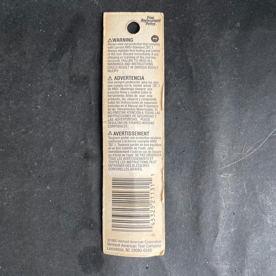 VERMONT AMERICA 211131 METRIC TAP 7mm-1.00 15/16”