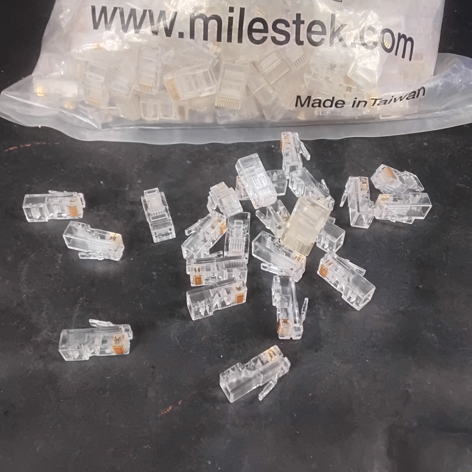 Used MILESTEK RJ45 MODULAR PLUG CONNECTORS ($13 OBO)