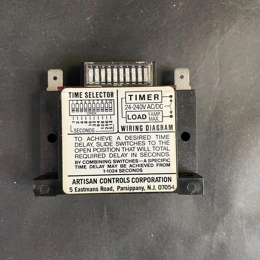 Used ARTISAN 438 USA SOLID STATE TIME CAPSULE UNIVERSAL DELAY TIMER CONTROL OEM USA