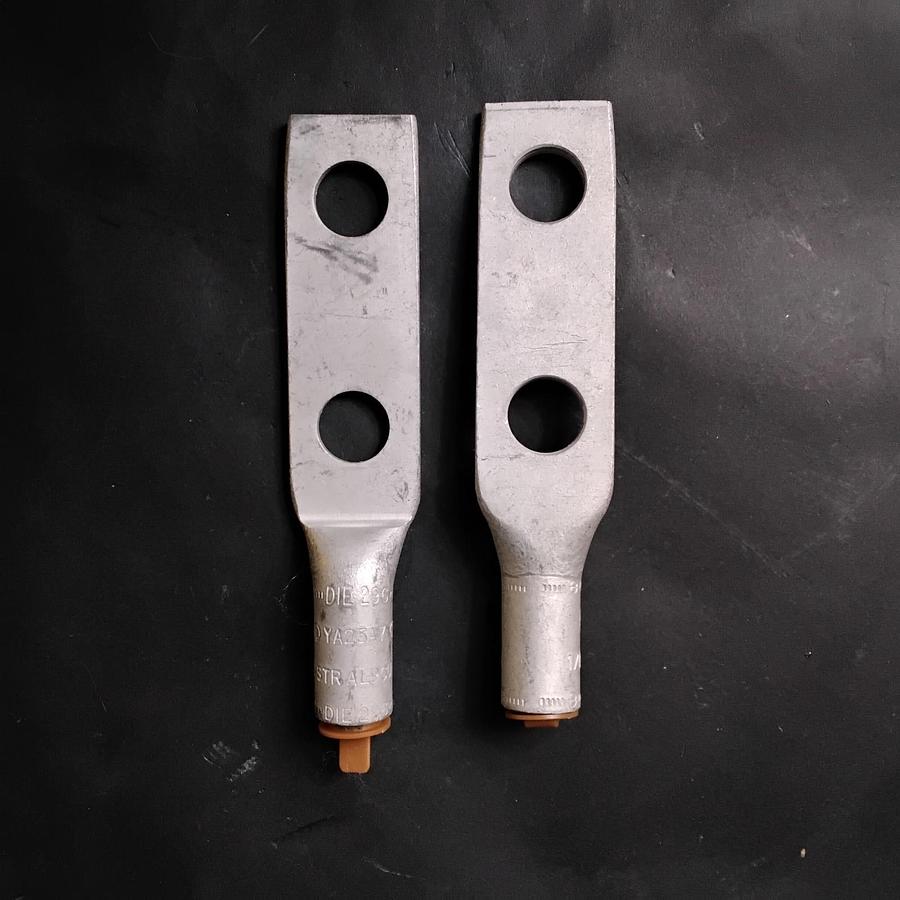 Used BURNDY YA25A7 COMPRESSION LUGS-GROUP OF 2 ($8.50 OBO)