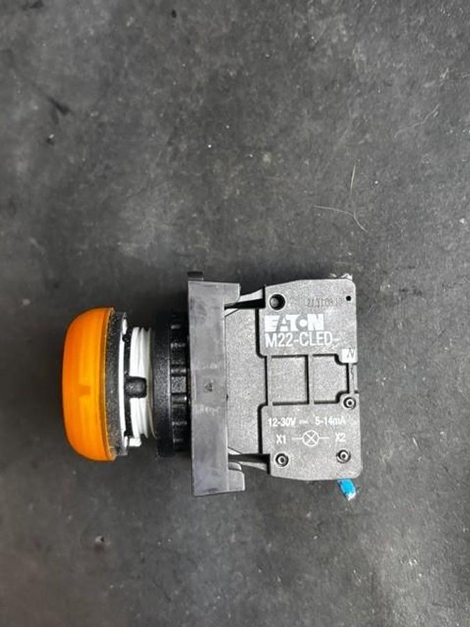 Used EATON M22-CLED-R ORANGE PUSH BUTTON SWITCH ($10 OBO)