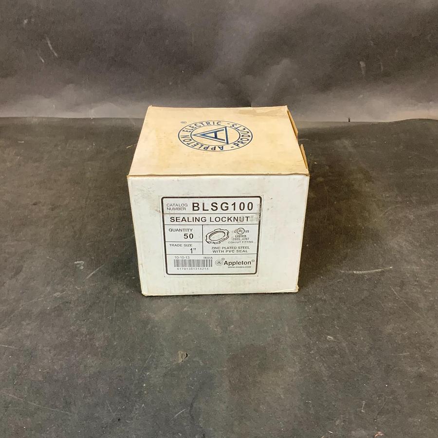 APPLETON BLSG100 1” SEALING LOCKNUT - BOX OF 50 ($20 OBO)