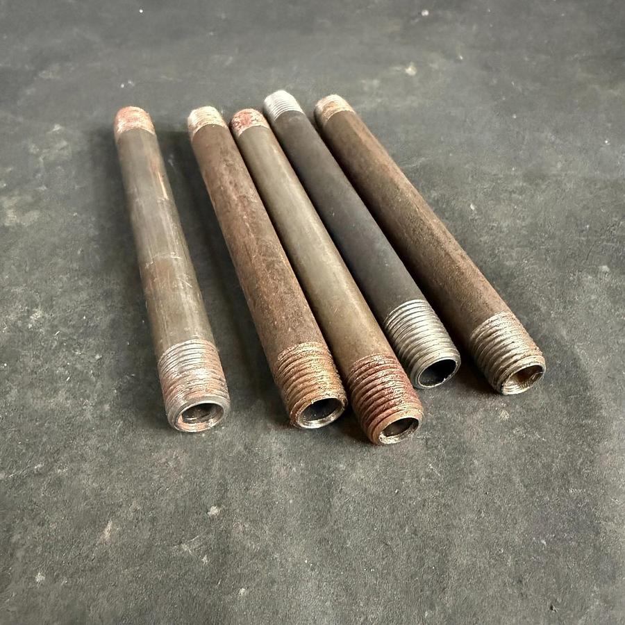 Used MSC 1/4X5 BLK WELDED NIPPLE - SET OF 5