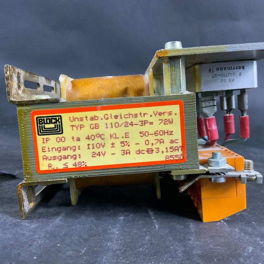 Used BLOCK TYPE GB 110/24-3P TRANSFORMER ($50 OBO)