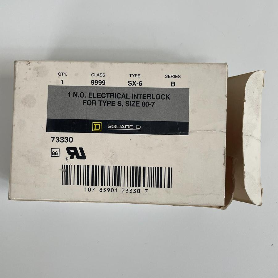 Used SQUARE D 9999SX6 SERIES B ELECTRICAL INTERLOCK 1NO 600VAC TYPE S SIZE 00-7 OEM