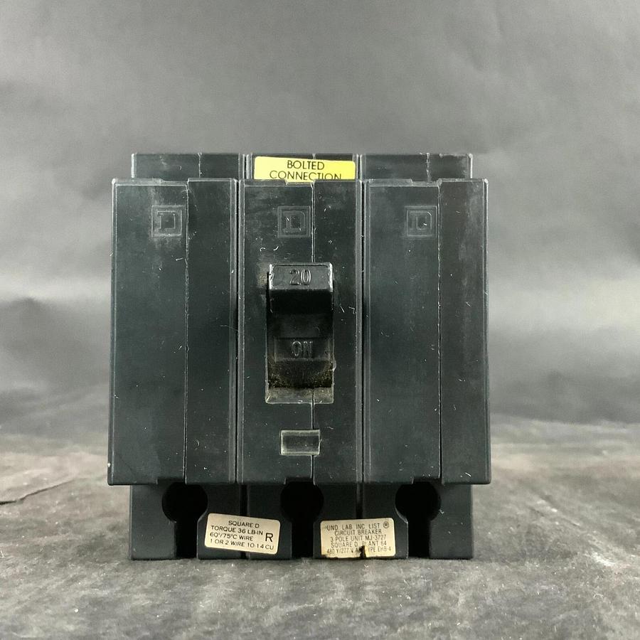 Used SQUARE D EHB34020 3 POLE CIRCUIT BREAKER ($250 OBO)