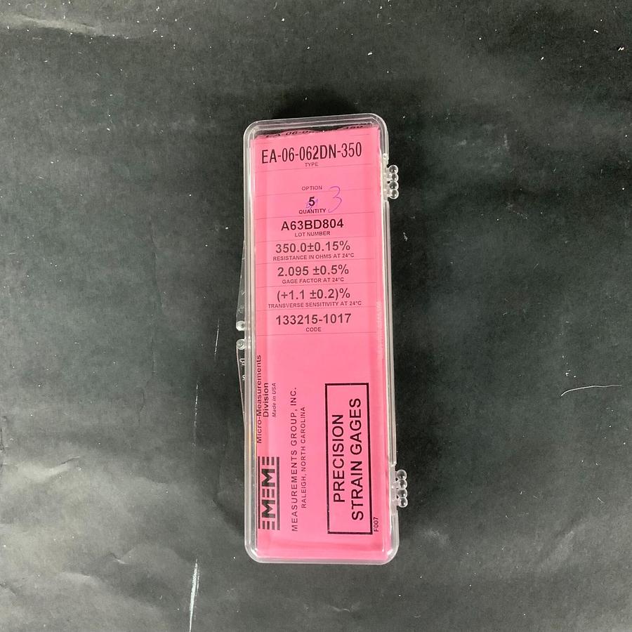 MICRO-MEASUREMENTS EA-06-062DN-350 PRECISION STRAIN GAUGE - LOT OF 3 ($15 OBO)
