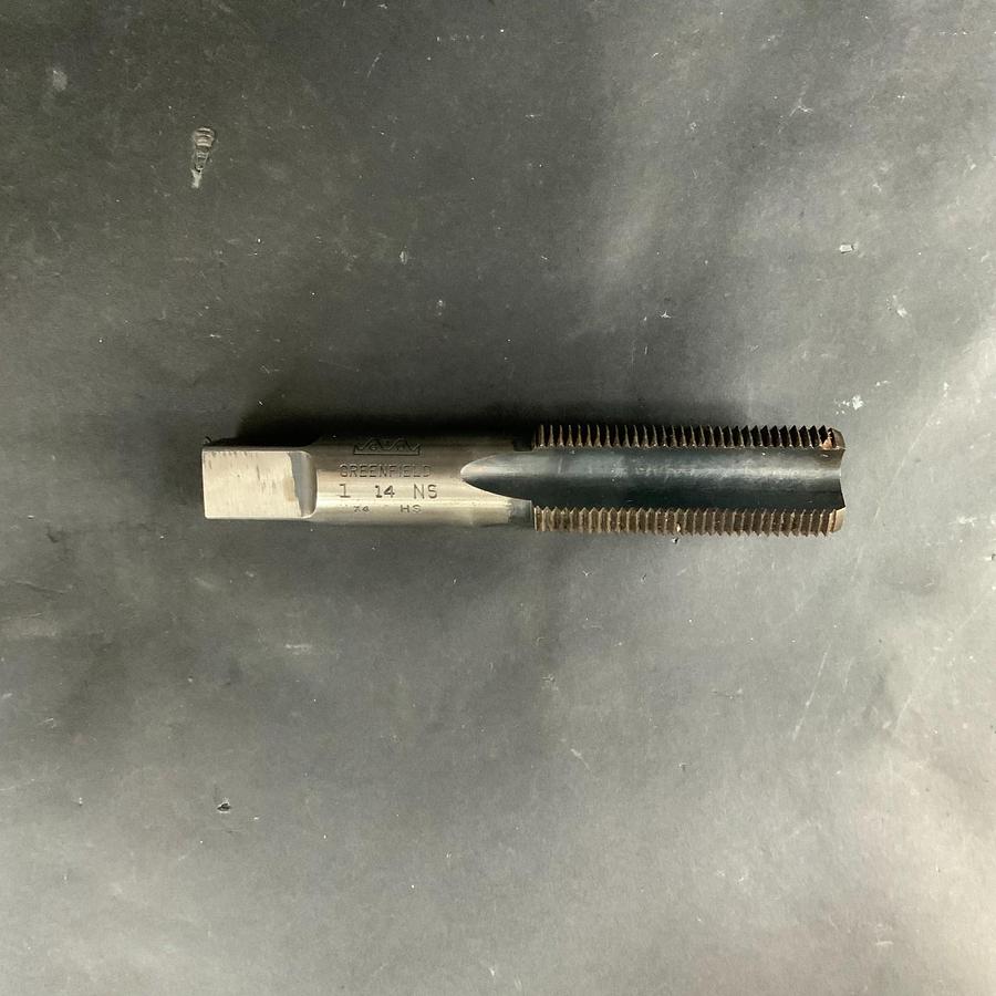 Used GREENFIELD GTD 1”-14 NS 4-FLUTE HS GH4 GROUND THREAD BOTTOMING TAP ($30 OBO)