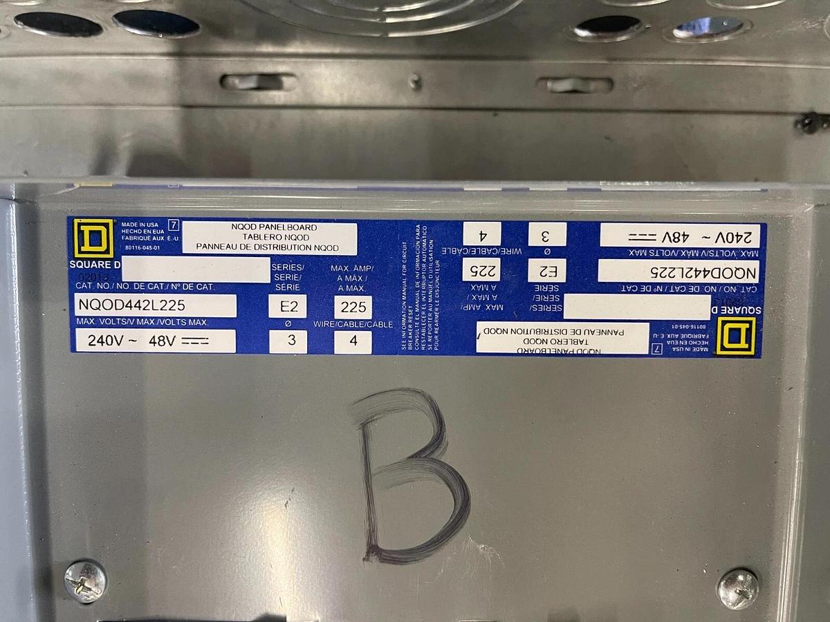 Refurbished Square D Panelboard Cat No NQOD442L225 225 A ($699.99 OBO!!!)