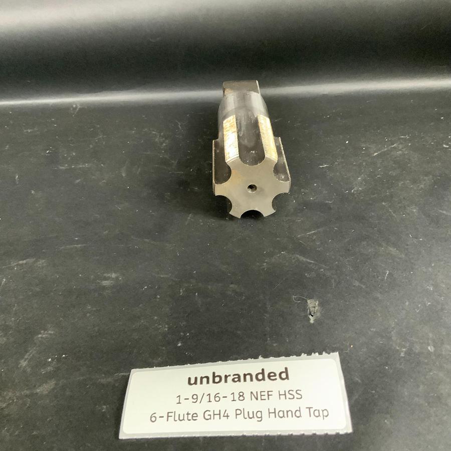 Used Unbranded 1-9/16-18 NEF HSS 6-FLUTE GH4 PLUG HAND TAP ($75 OBO)