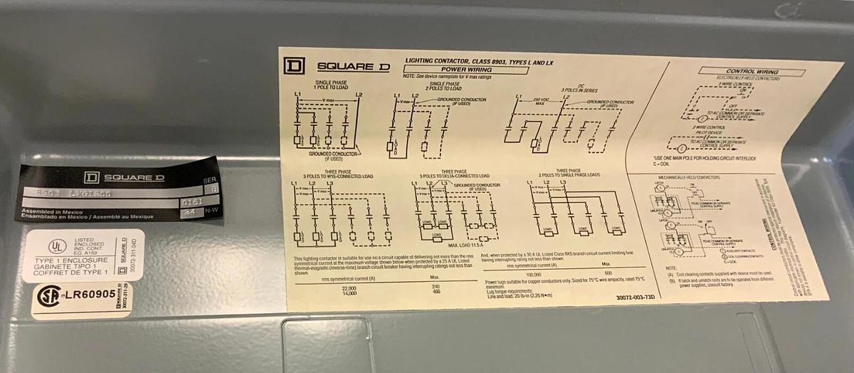 Used SCHNEIDER 8903LXG1200 ($400 OBO)