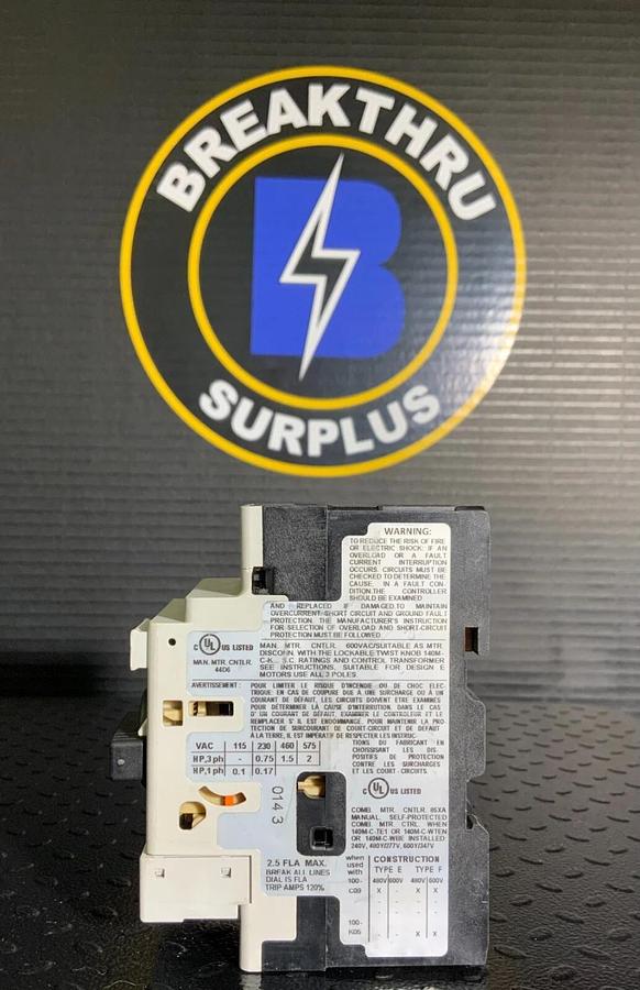 Used ALLEN BRADLEY 140M-D8N-C10 ($24.99/EACH OBO)