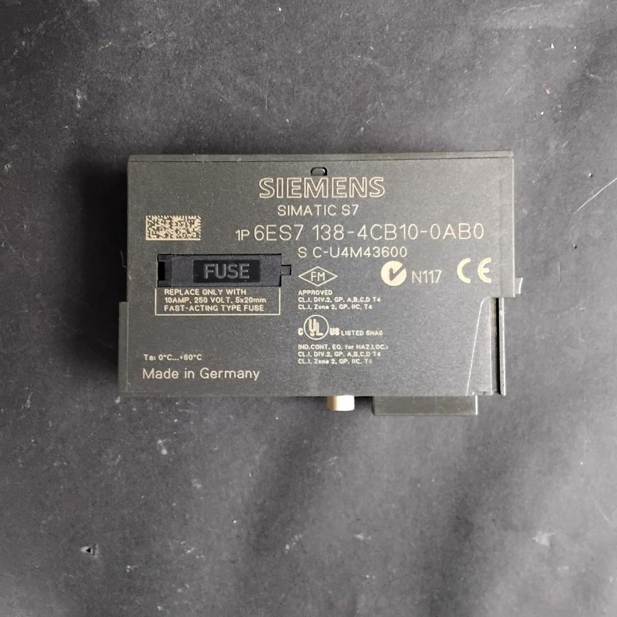 Used SIEMENS 6ES7 138-4CB10-0AB0 POWER MODULE ($13 OBO)