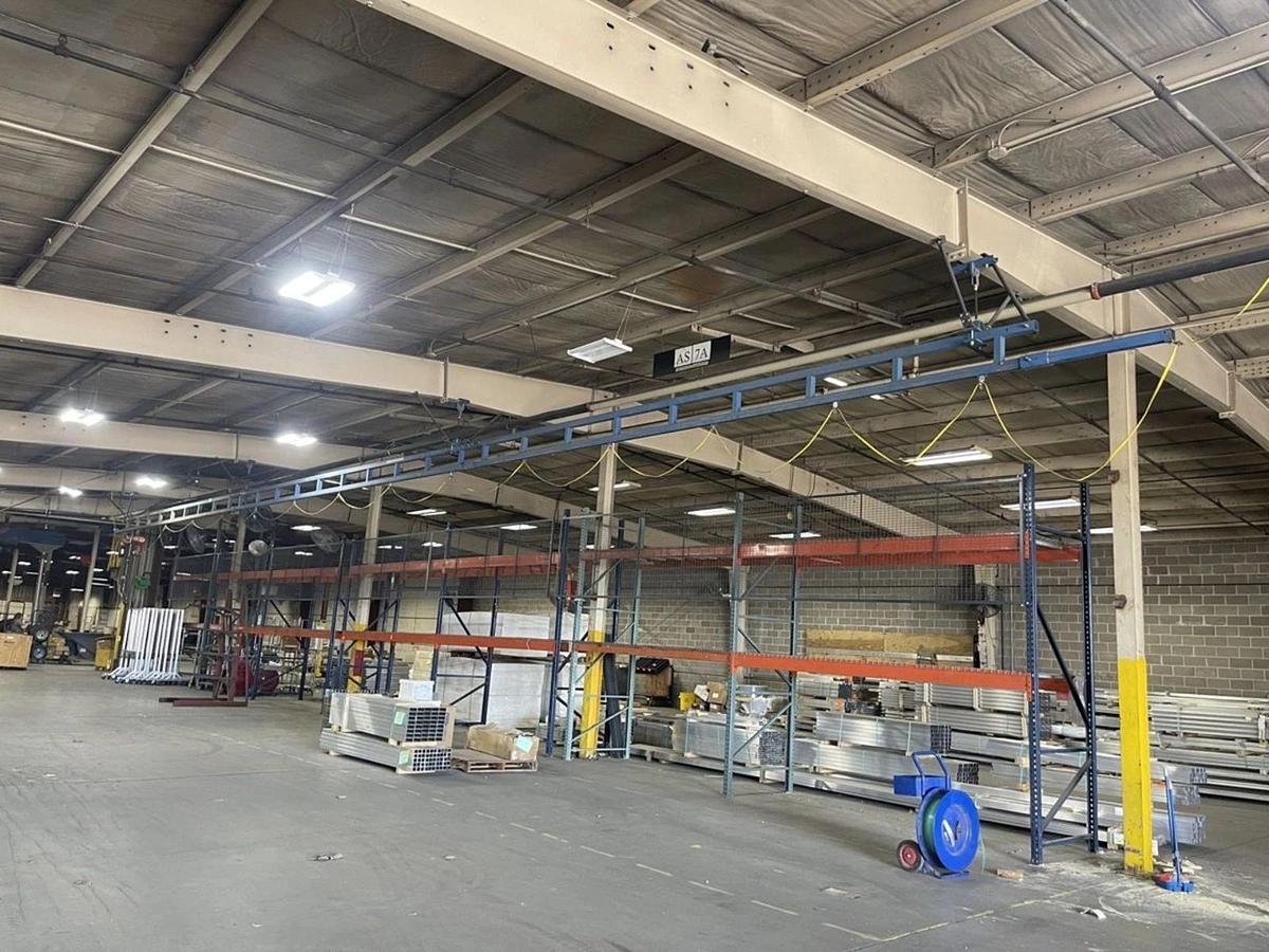 Used (2) Gorbel 1000 LB Capacity Mono-Rail Crane 60FT ($6,000/each, OBO!!!)