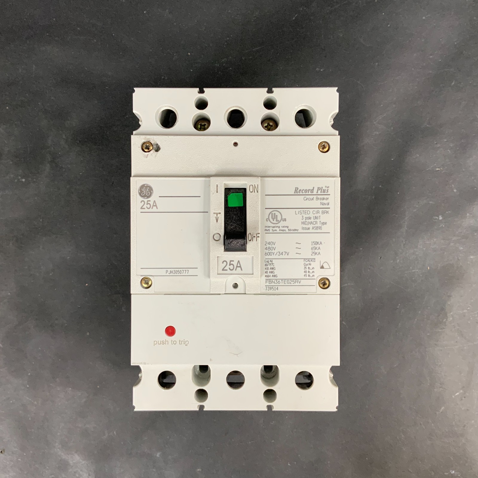 Used GENERAL ELECTRIC FBN36TE025RV CIRCUIT BREAKER ($475 OBO)