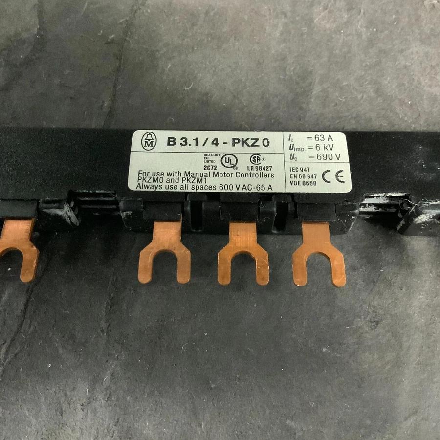 Used KLOCKNER MOELLER B 3.1/4-PKZ0 BUSSBAR LINK ($18 OBO)