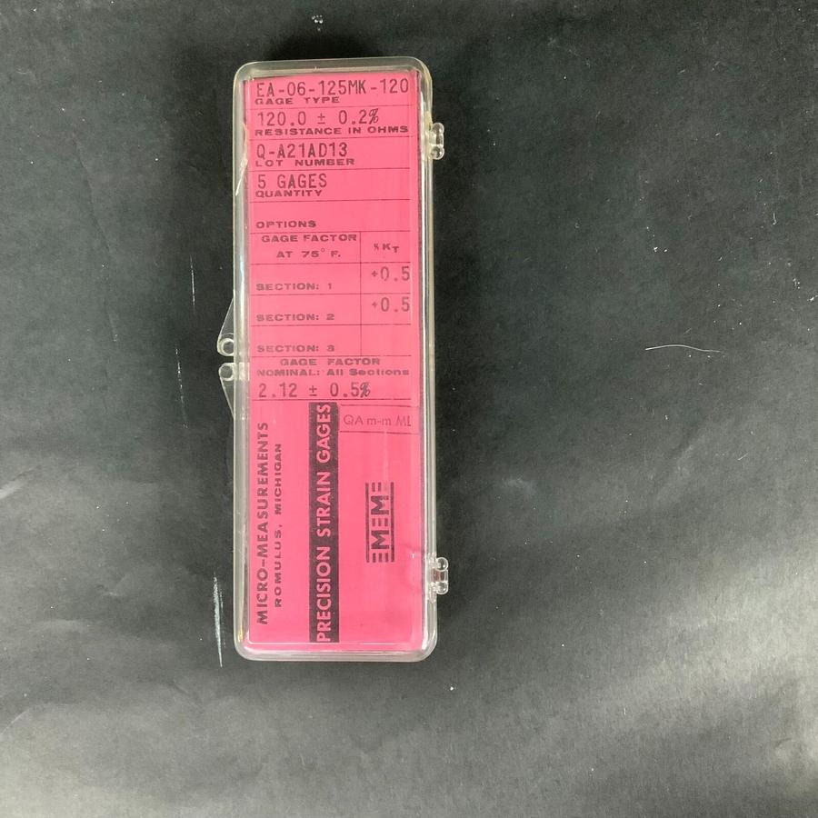 Used MICRO-MEASUREMENTS EA-06-125MK-120 PRECISION STRAIN GAUGE -  1 UNIT ($5 OBO)