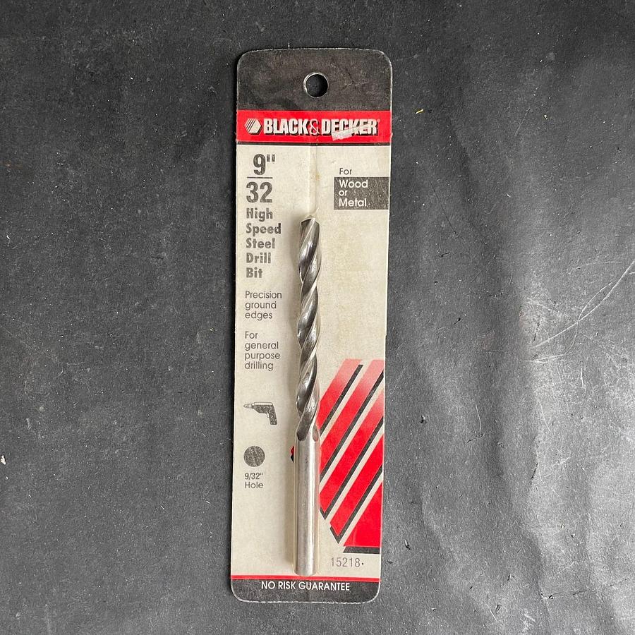 BLACK&DECKER 15218 9/32” HIGH SPEED STEEL DRILL BIT