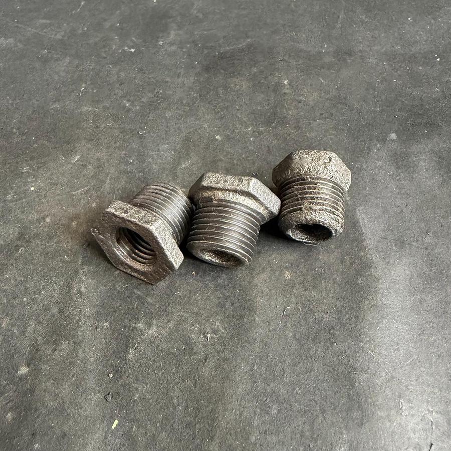 Used MSC 3/8”X1/4” HEX BUSH BLK - SET OF 3