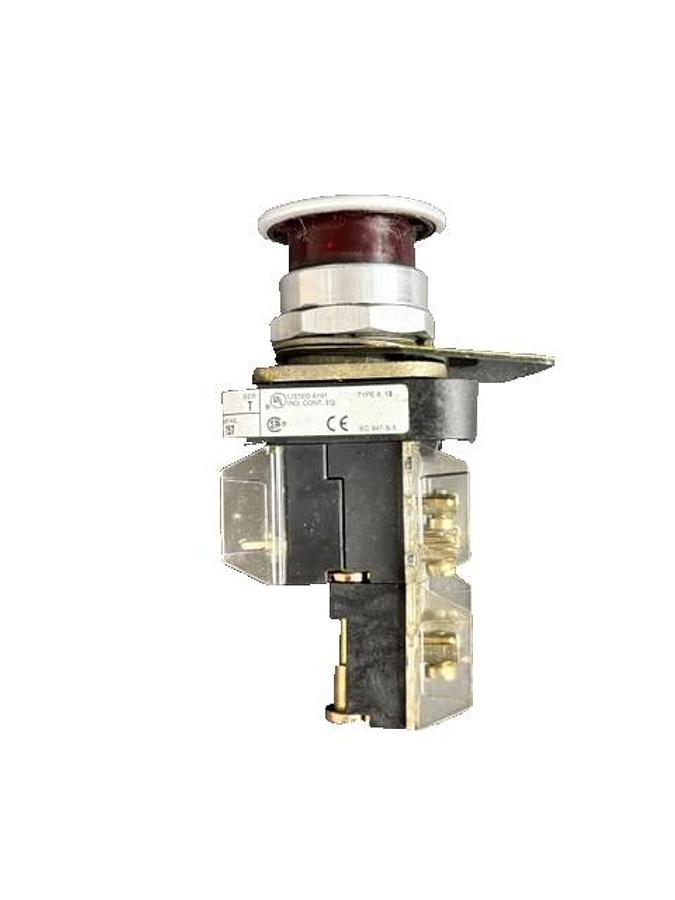 Used ALLEN BRADLEY 800T-FXQ24 A1 SERIES T RED EMERGENCY STOP BUTTON