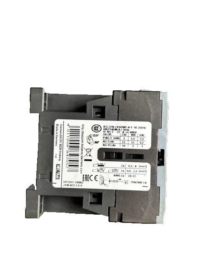 Used SIEMENS 3RT2017-2KB42 POWER CONTACTOR