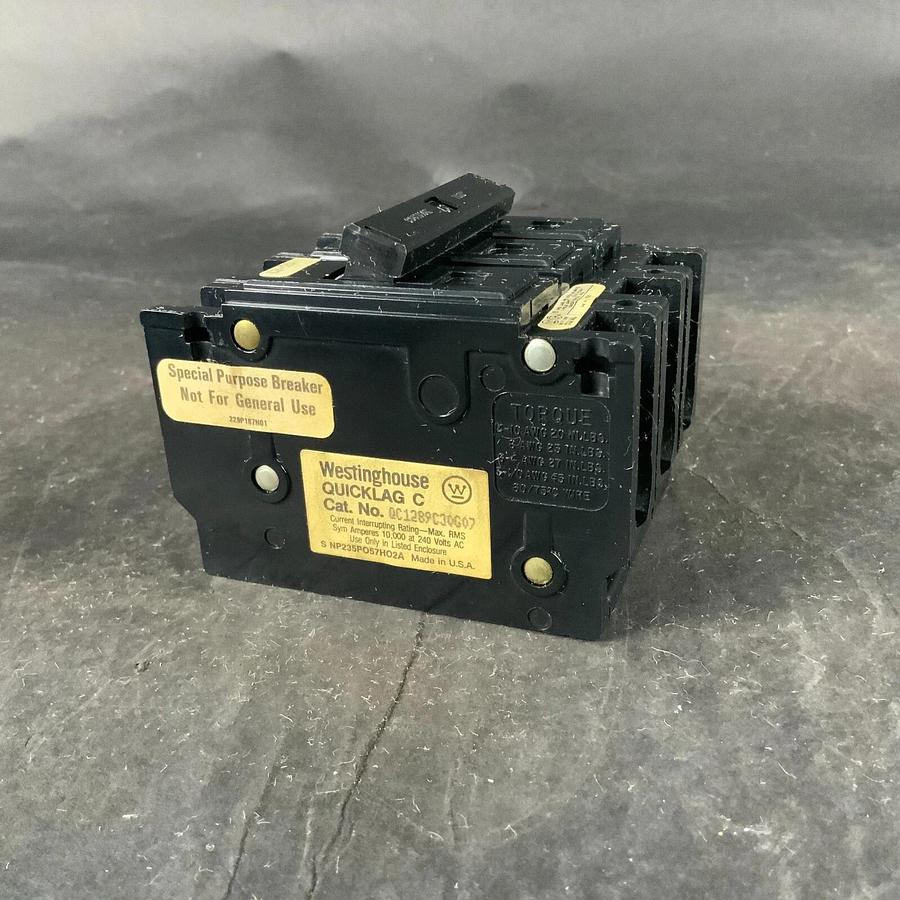 Used WESTINGHOUSE QC1289C30G07 CIRCUIT BREAKER ($25 OBO)