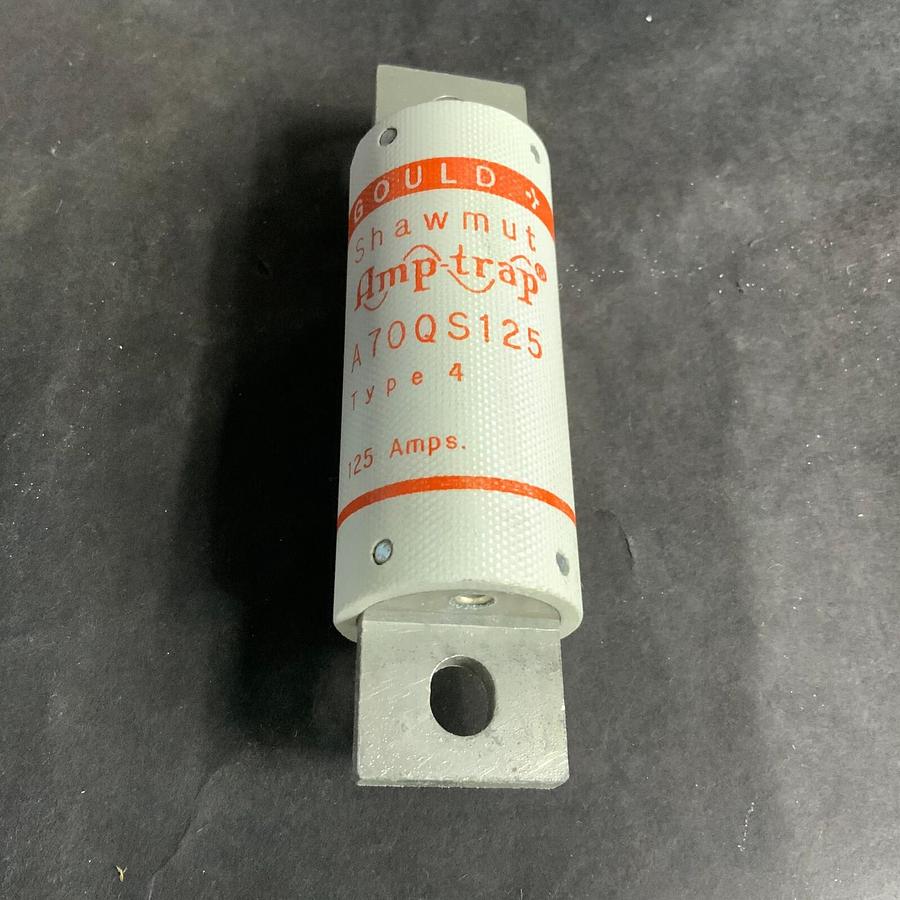 Used FERRAZ SHAWMUT AMPTRAP A70QS125 TYPE 4 SEMICONDUCTOR FUSE ($45 OBO)