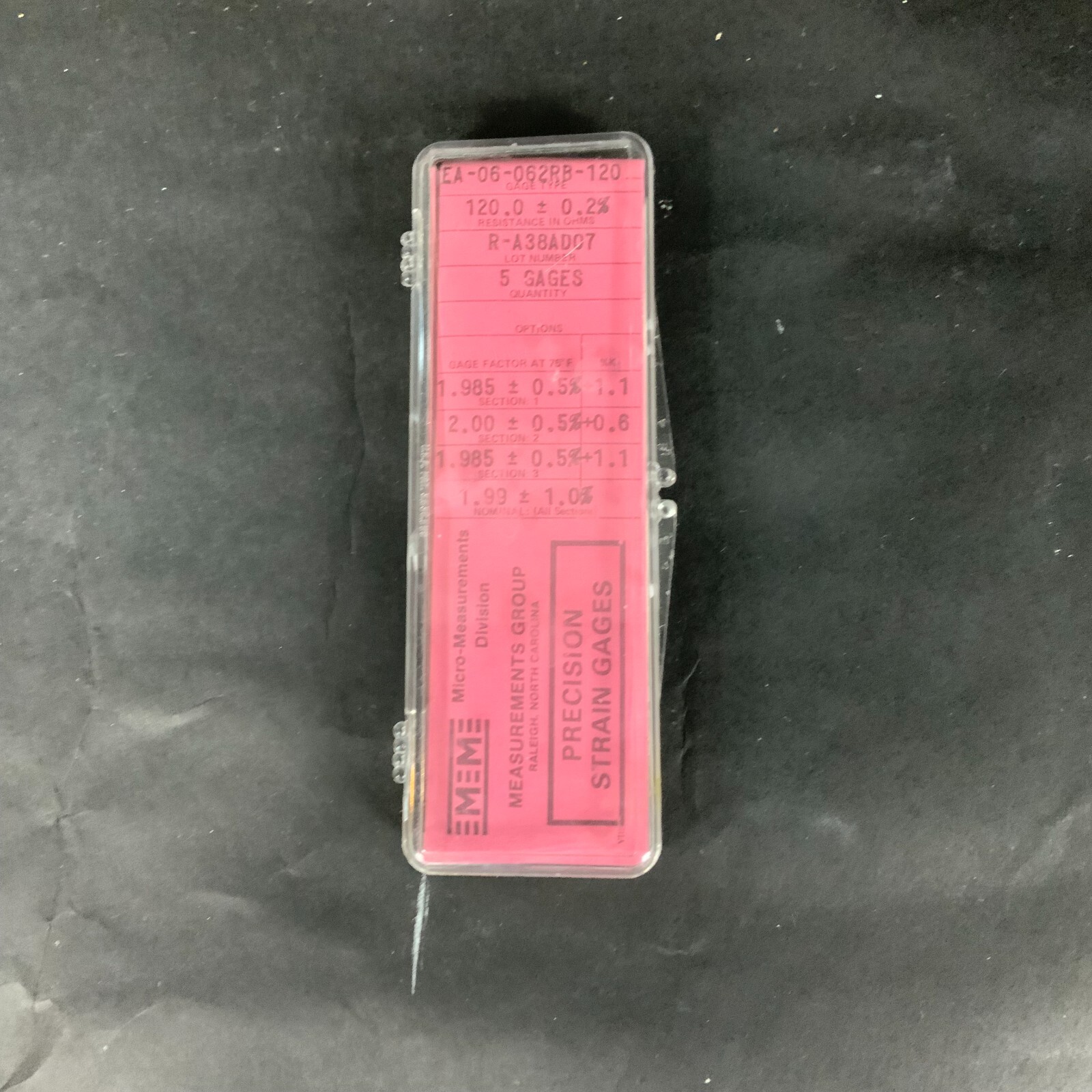 Used MICRO-MEASUREMENTS EA-06-062RB-120 PRECISION STRAIN GAUGE - LOT OF 2 ($10 OBO)