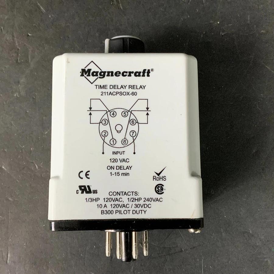 Used MAGNECRAFT 211ACPSOX - Time Delay Relay ($35 OBO)