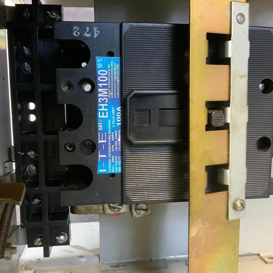 Used GOULD ITE U1C 4100 CIRCUIT BREAKER PLUG ENCLOSURE 100A ($150 OBO)
